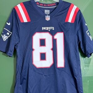 NWT Nike Jonnu Smith New England Patriots #81 Home Navy Blue Game Jersey Men’s M
